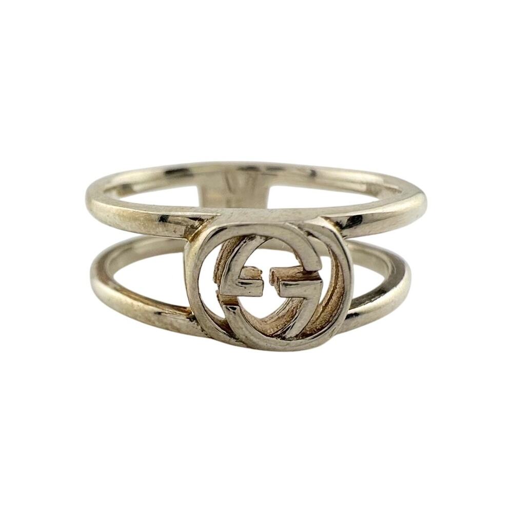 Gucci Interlocking G Open Band Ring Size 5.75 (11)